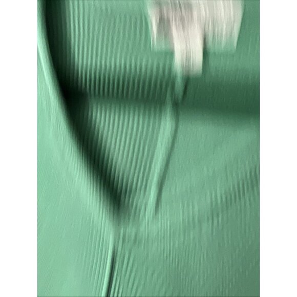 Habitat Womens M 100% Cotton Knit Tunic Sweater Green Lagenlook Button - Picture 2 of 8
